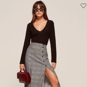 NWOT Reformation Veronica Midi/Maxi Skirt